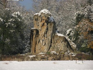 Il Gigante dell'Appennino sotto la neve