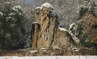 Il Gigante dell'Appennino sotto la neve