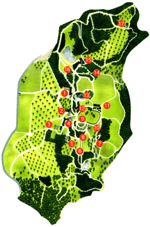 Pratolino Mappa dei luoghi del parco