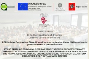 Avviso pubblico provinciale per la presentazione di progetti formativi finalizzati al conseguimento di una qualifica professionale per soggetti che hanno assolto l'obbligo di istruzione e sono fuoriusciti dal sistema scolastico (Drop-Out). Annualità 2015/2016