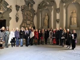 Partecipanti alla Festa dell'8 marzo in Palazzo Medici Riccardi
