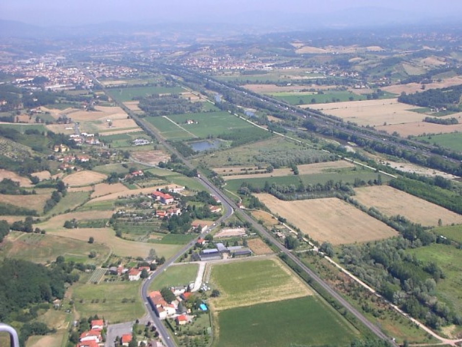 Veduta aerea della Garzaia (di Lorenzo Venturi)