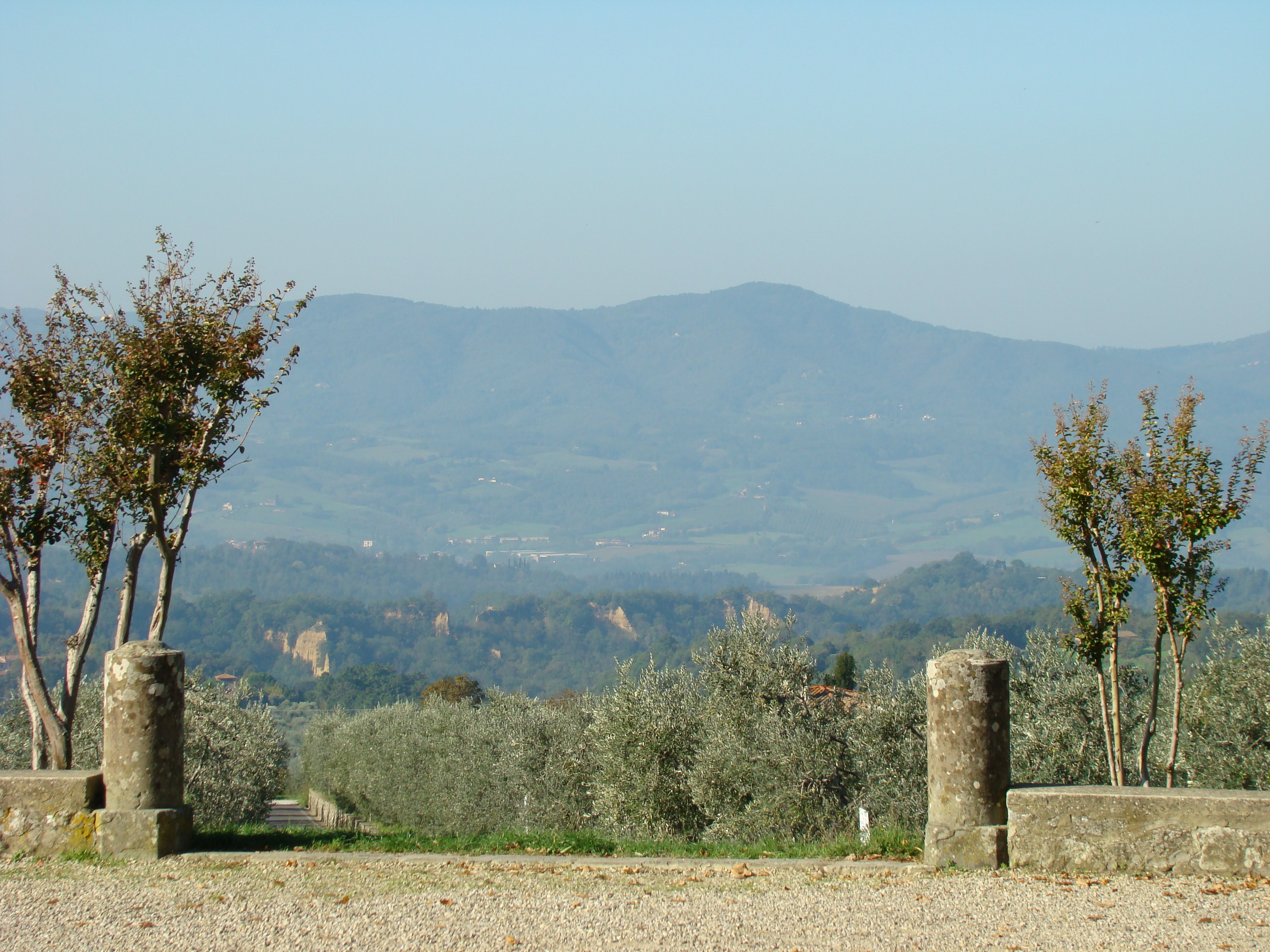 Le Balze viste dalla Pieve di Sant'Agata in Arfoli (di Giuliana Profeti)