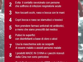 Dieci comportamenti da seguire per prevenire il Coronavirus