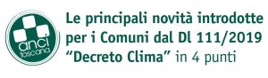 Decreto Clima, la nota di spiegazione dell'Anci