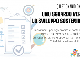 Immagine Identificativa Questionario Agenda 2030 Città Metropolitana di Firenze