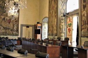 La Sala del Consiglio della Città Metropolitana di Firenze