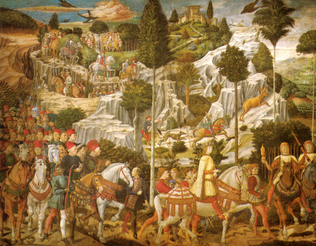 L'affresco di Benozzo Gozzoli nella Cappella dei Magi in Palazzo Medici Riccardi