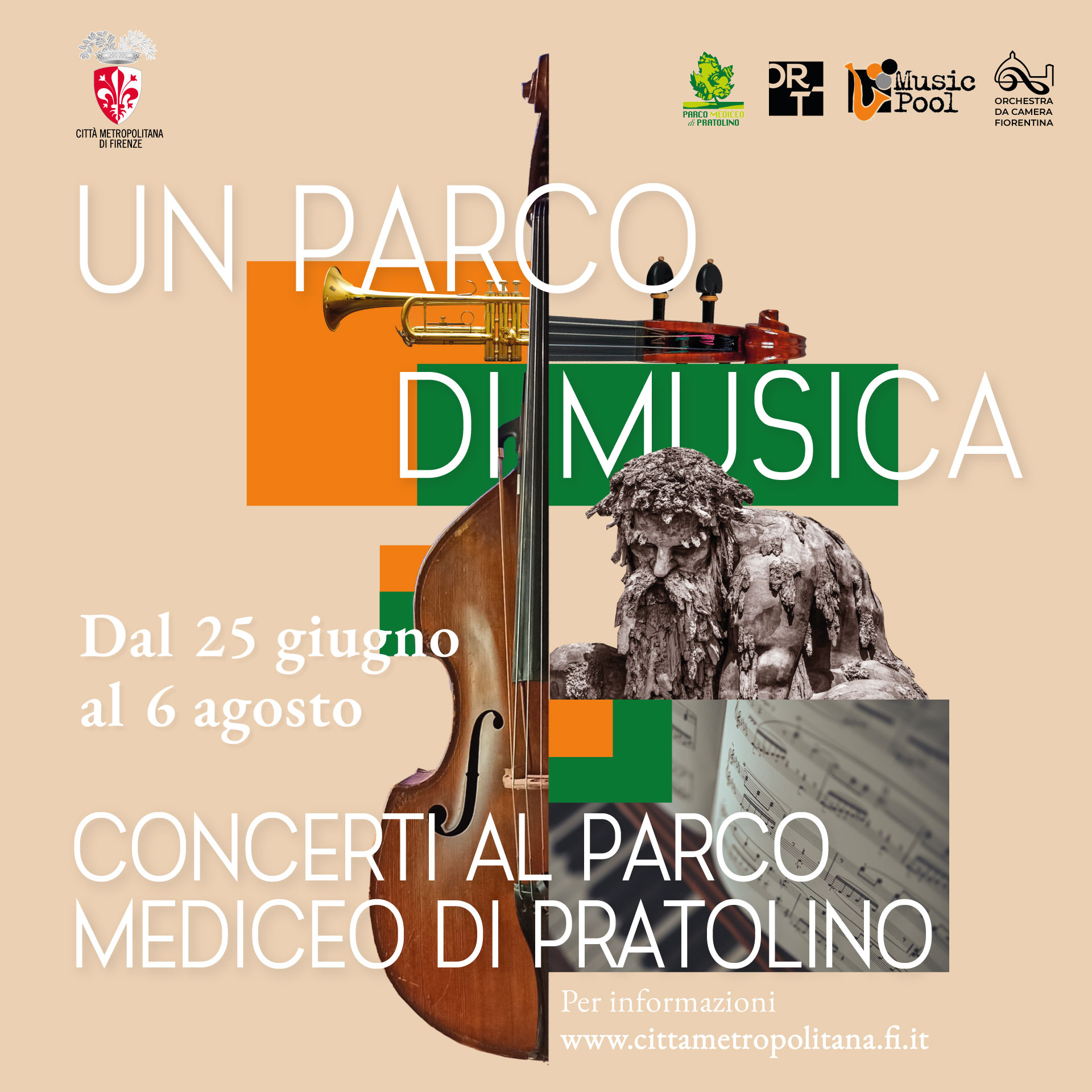 Un parco di musica - Locandina concerti a Pratolino