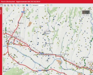 Pozzi e derivazioni sul sito della Città metropolitana di Firenze