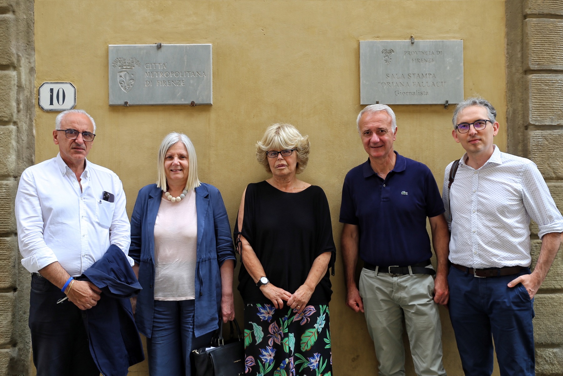 Consigliere Città Metropolitana Firenze Armentano, rettrice Università di Firenze Petrucci, Baggiani, Coordinatore zona distretto Firenze, Nerattini Direttore zona distretto Firenze, assessora del Comune di Firenze Meucci