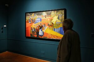 quadro Cavalcata Fantastica di Depero in Palazzo Medici Riccardi