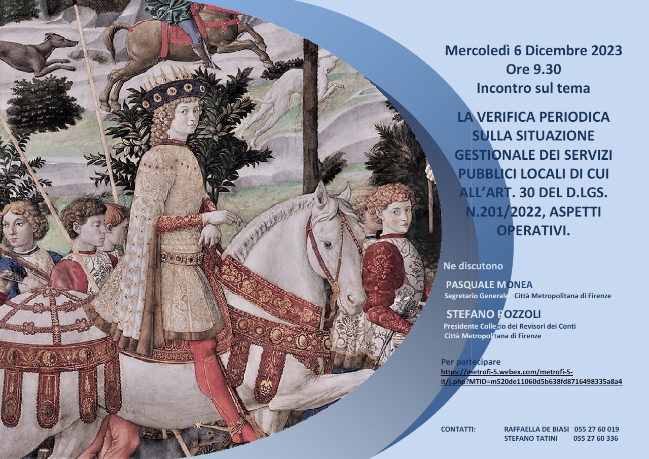 locandina dell'evento formativo - Palazzo Medici Riccardi