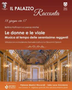 locandina con informazioni evento e foto della sala luca giordano
