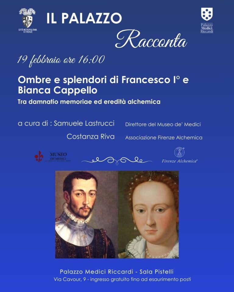 Locandina Convegno Bianca e Francesco 19 febbraio Palazzo Medici Riccardi