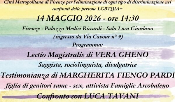 locandina con informazioni sull'evento "il diritto di essere" del 14.5 ore 14.30, con indicazione degli interventi e dei relatori