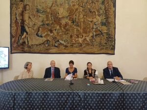 Al Tavolo da destra Michele Brancale, Alessia Bettini, Valentina Zucchi, Daniel Blau, Silvia Barducci - Foto Città Metropolitana di Firenze