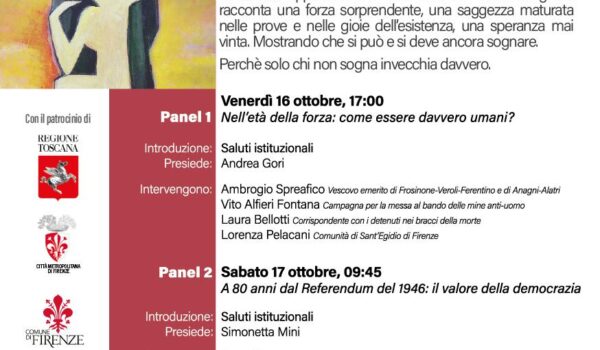 locandina col programma degli interventi