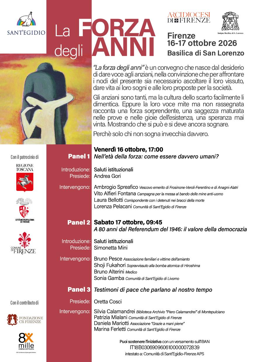 locandina col programma degli interventi