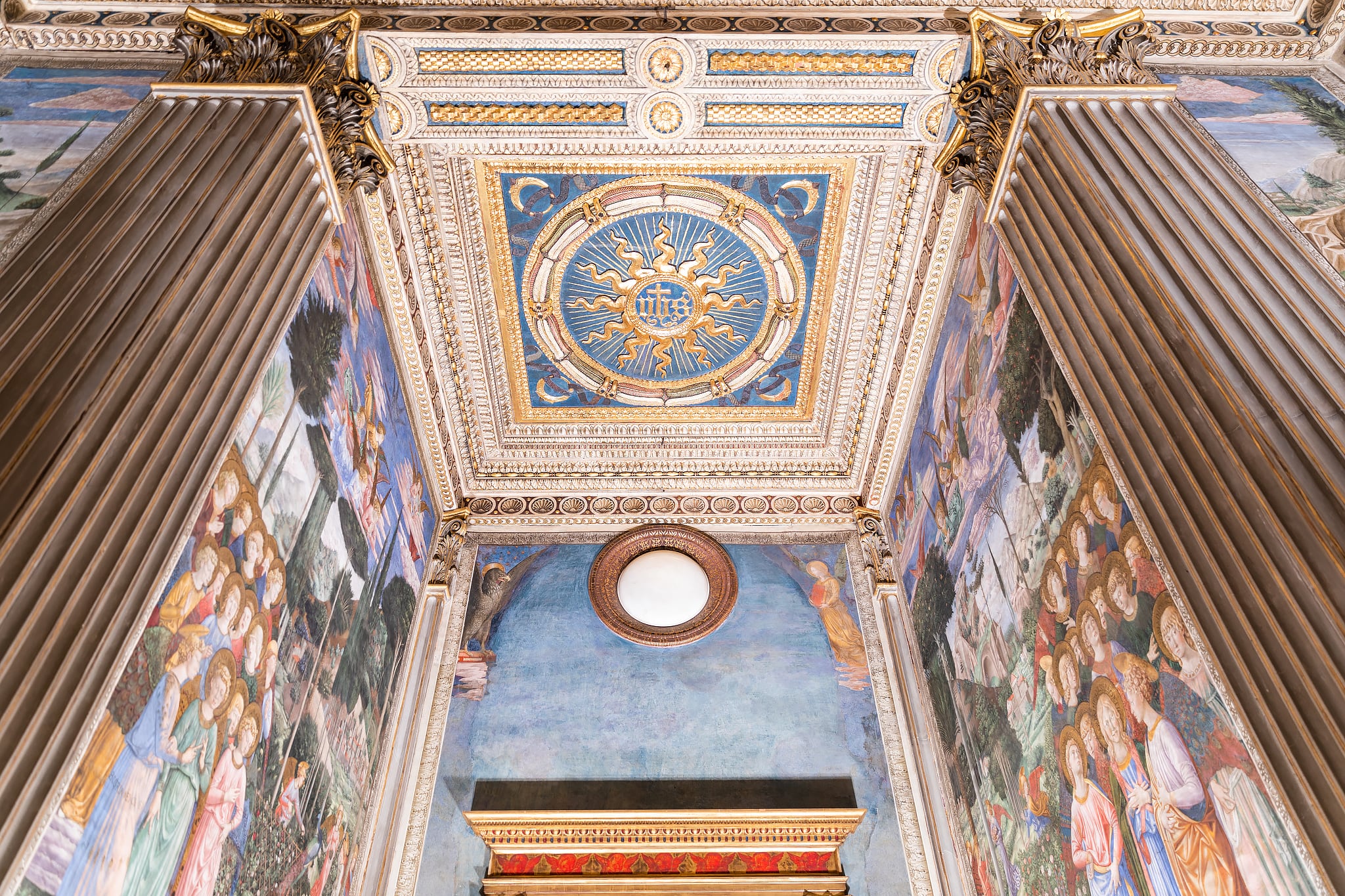 Cappella dei Magi - particolare soffitto