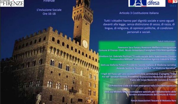 locandina Convegno Costituzione art.3 - Palazzo Vecchio