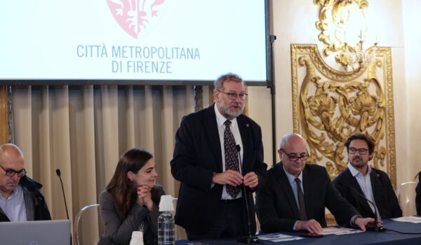 Consigliere delegato Protezione Civile Massimo Fratini durante l'incontro