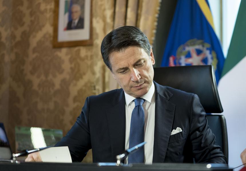 Il Presidente del Consiglio Giuseppe Conte