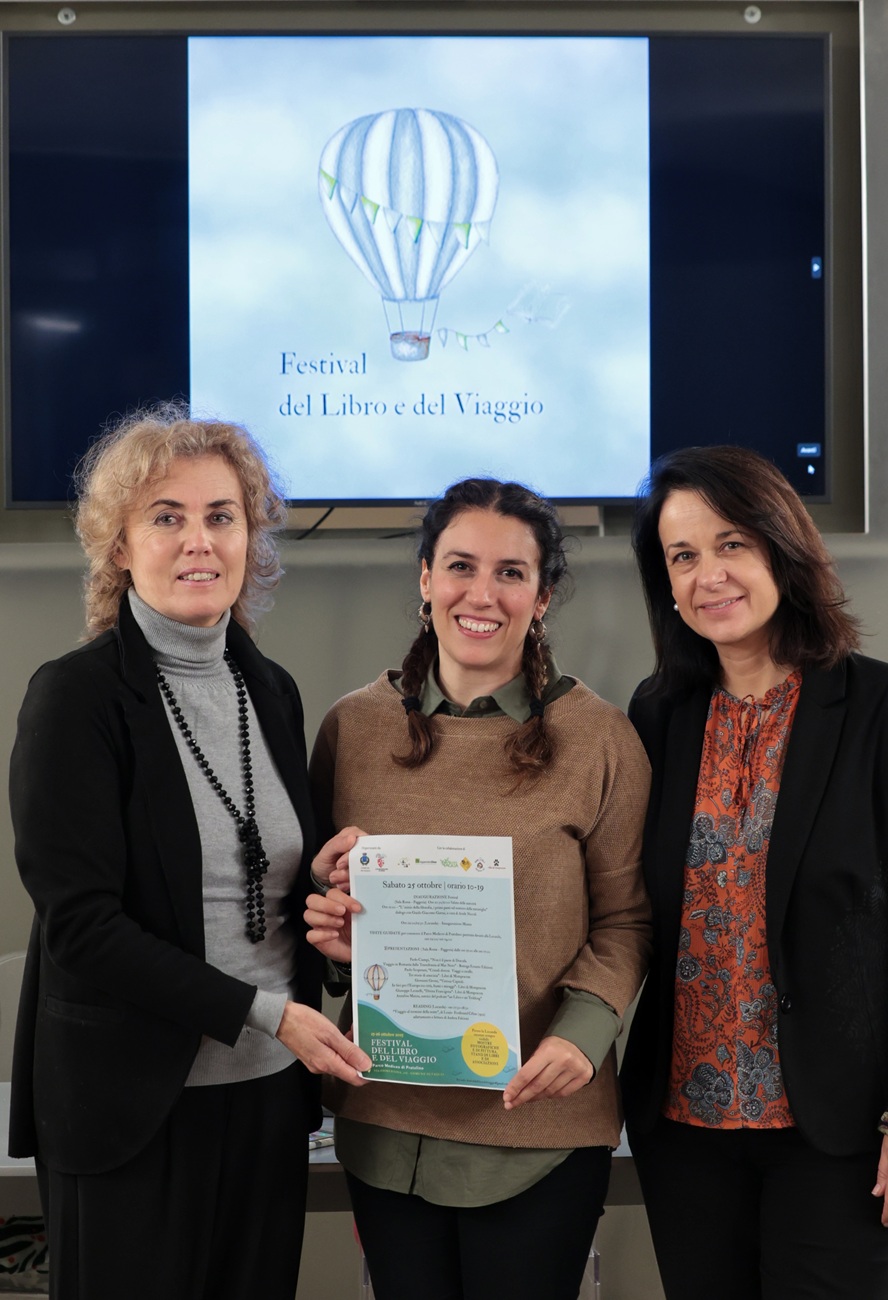 Da sx sindaca di Vaglia Silvia Catani - bibliotecaria di Vaglia Claudia Giusti - consigliera metropolitana Claudia Sereni