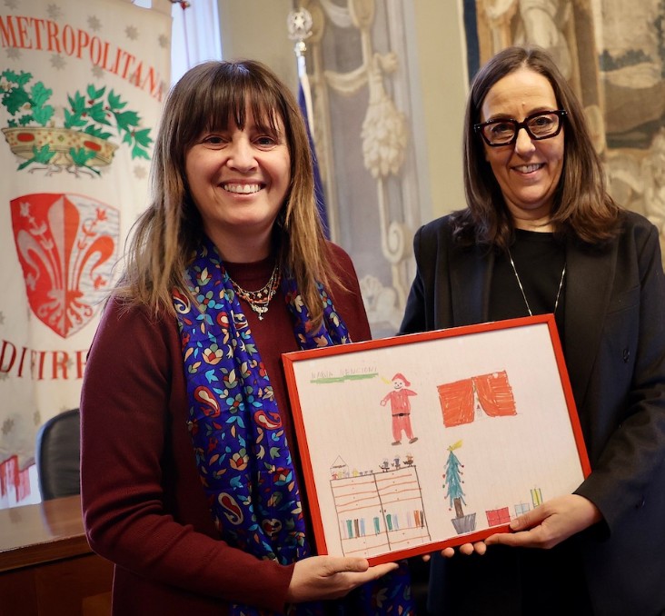 Emma Donnini e Sara Funaro un disegno di Nadia Nencioni