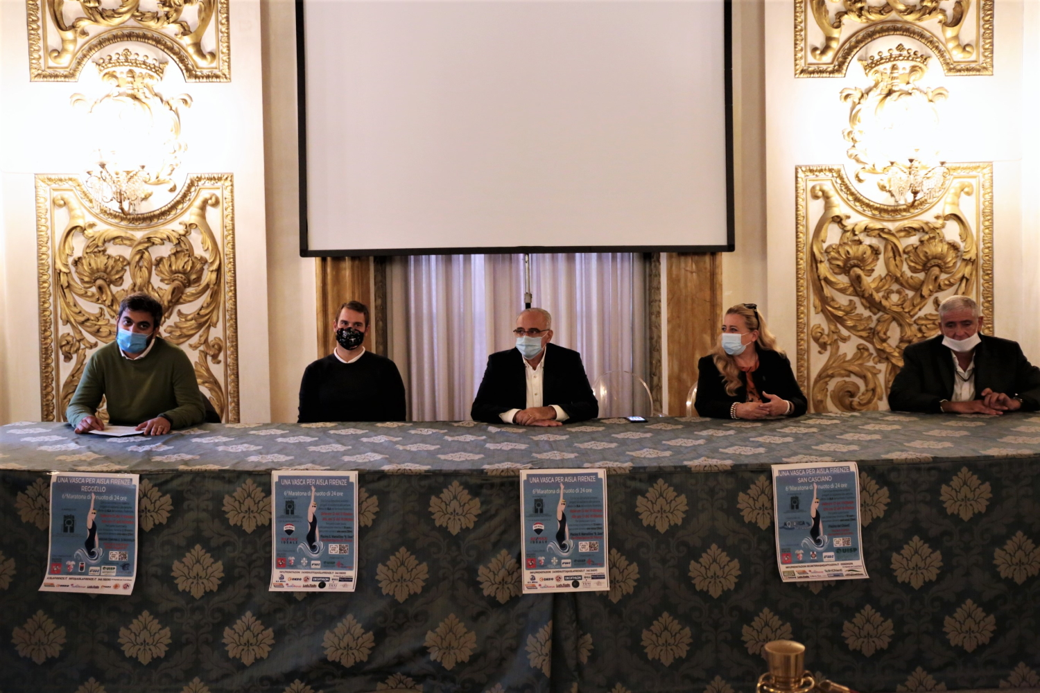 La presentazione della maratona di nuoto di Aisla (foto di Antonello Serino, Ufficio Stampa - Redazione di Met)