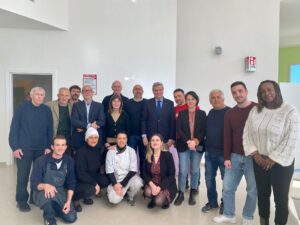 gruppo di lavoro con don Luigi Ciotti