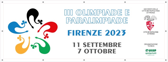 III Olimpiade e Paralimpiade Metropolitana nella Metrocittà Firenze 11 settembre - 7ottobre