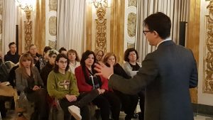 Il Sindaco Dario Nardella parla con gli studenti e i dirigenti scolastici