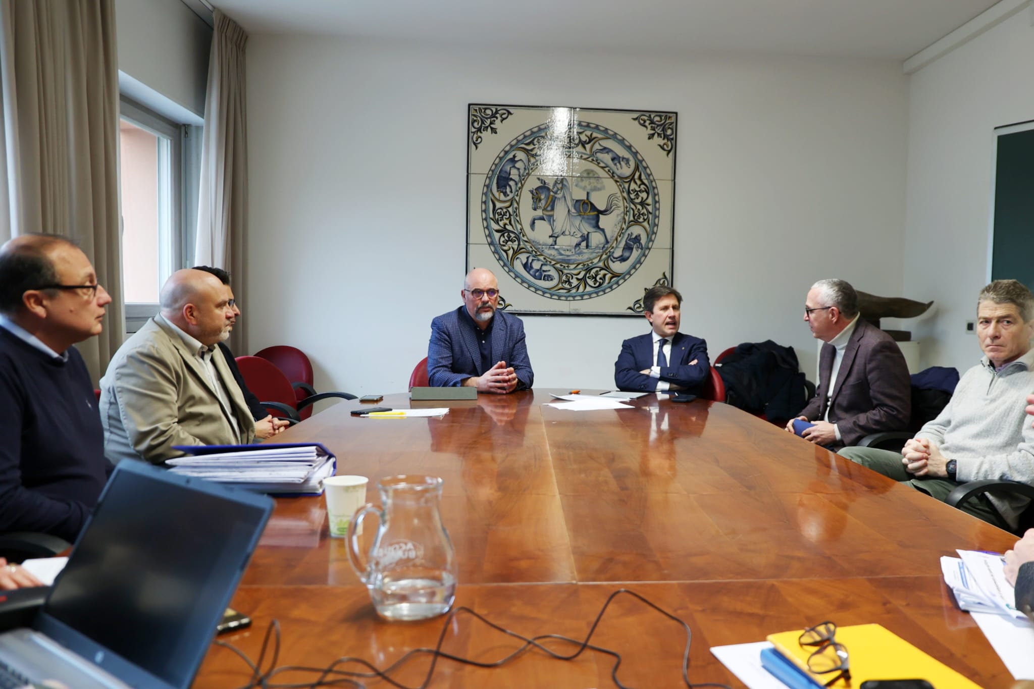 Il Sindaco metropolitano Dario Nardella in visita a Montelupo-Capraia (foto Antonello Serino - Met Ufficio Stampa)