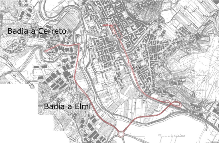 mappa con percorso della navetta
