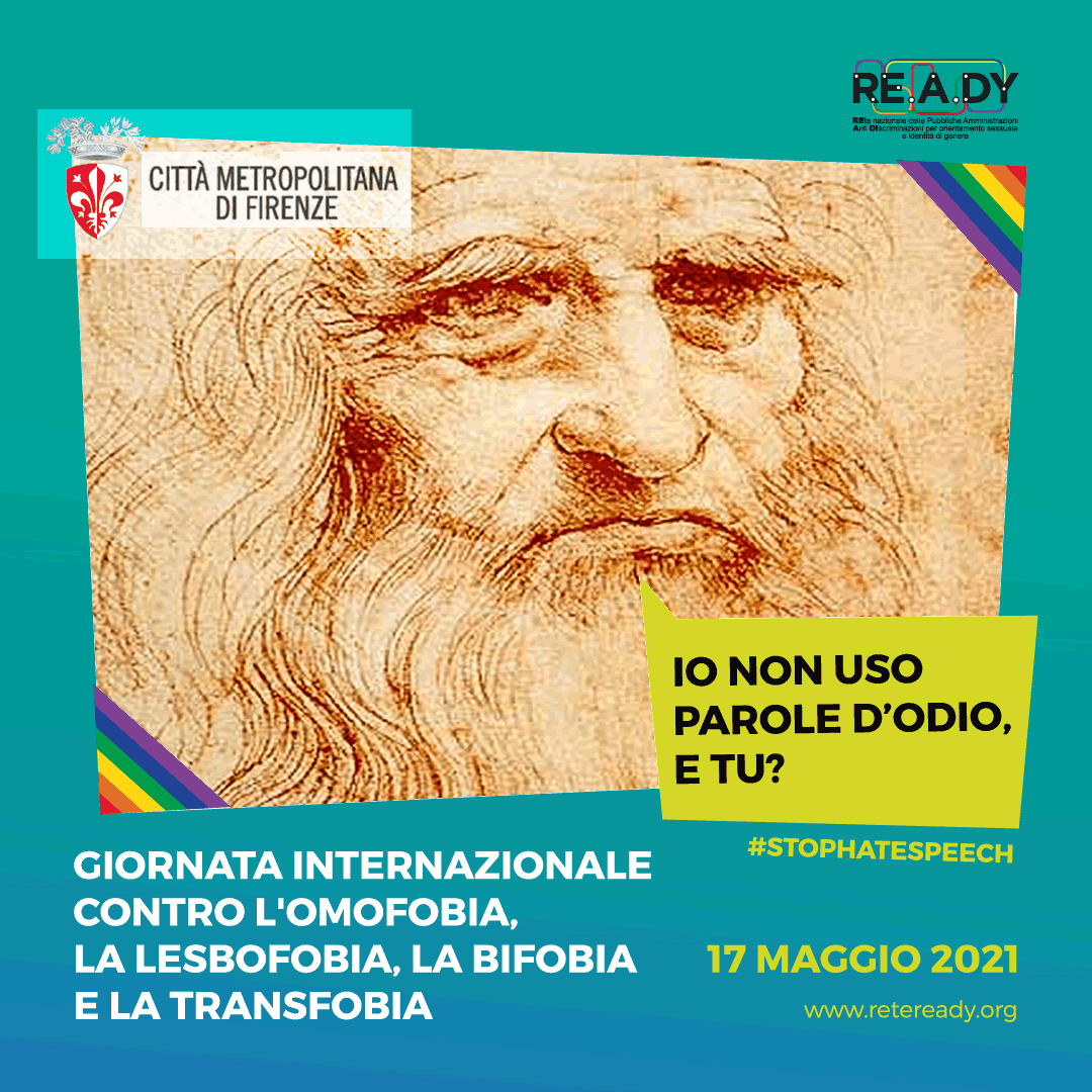 Giornata contro l'omofobia, la lesbofobia, la bifobia e la transfobia- Locandina