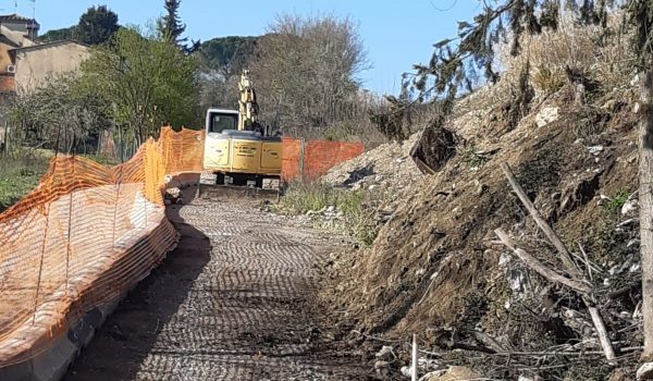 Lavori a via di Carcheri