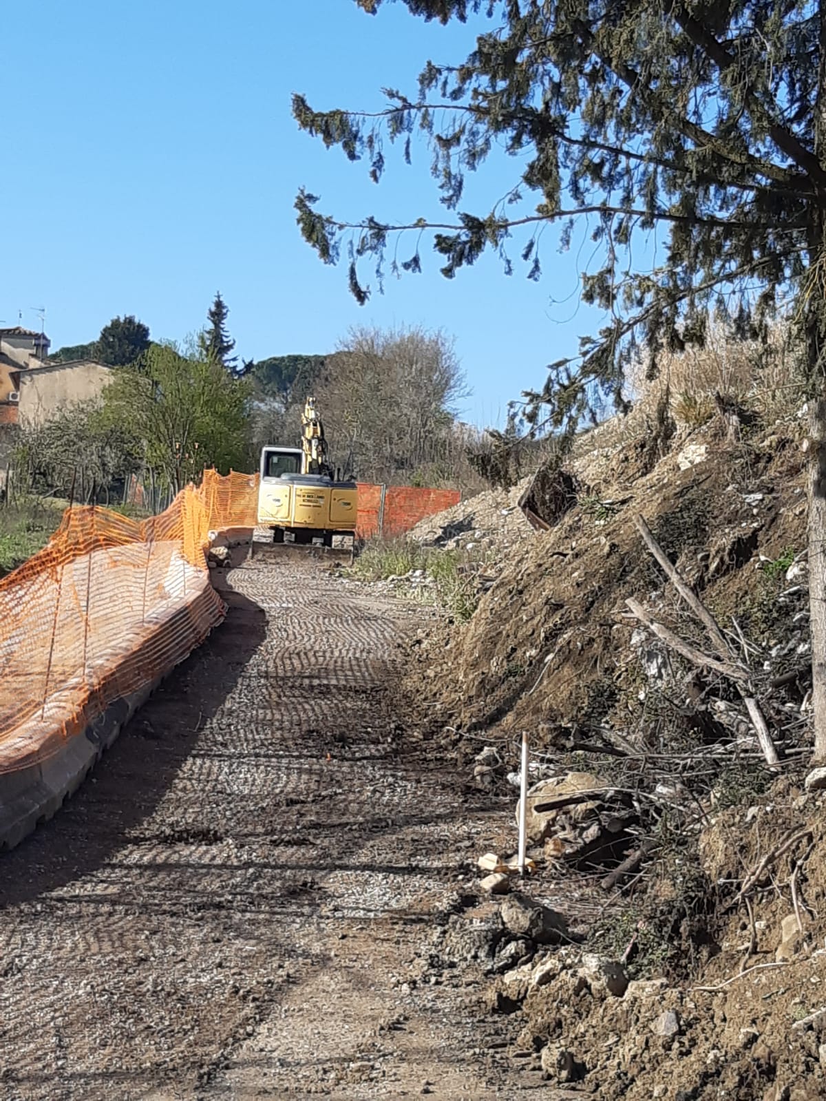 Lavori a via di Carcheri