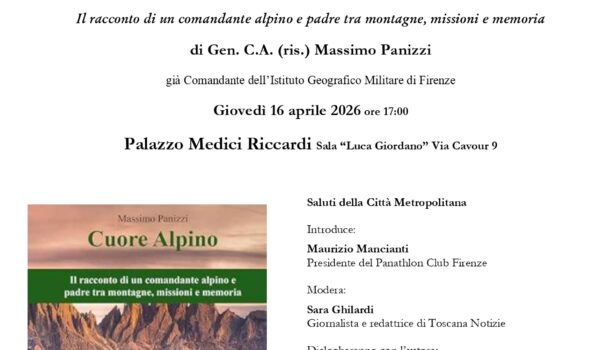 Locandina evento con indicazioni e copertina del volume