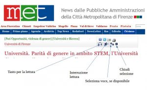 Pagina Met con comandi audio