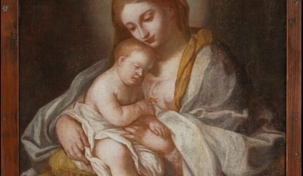 Quadro 'Madonna con Bambino dormiente'