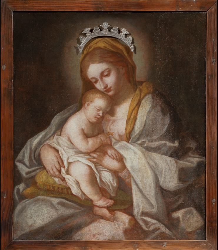 Quadro 'Madonna con Bambino dormiente'