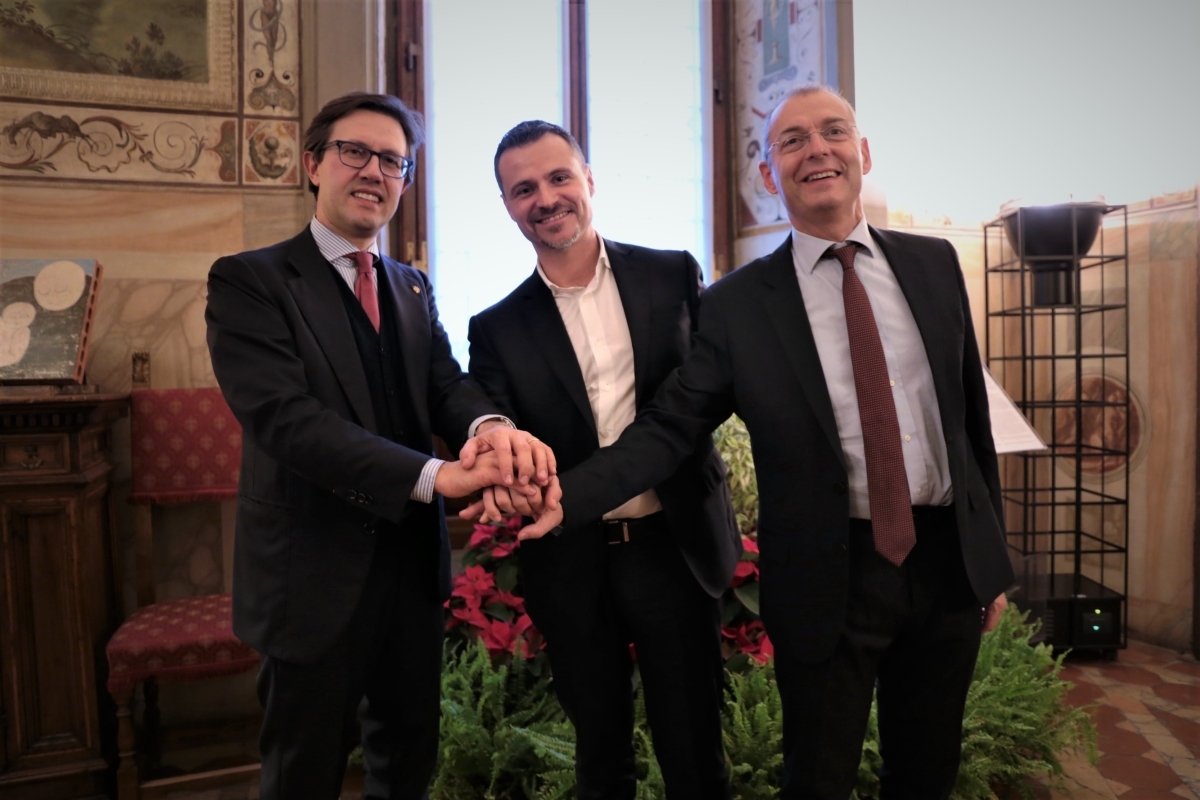 I Sindaci Dario Nardella, Francesco Casini e Paolo Sottani