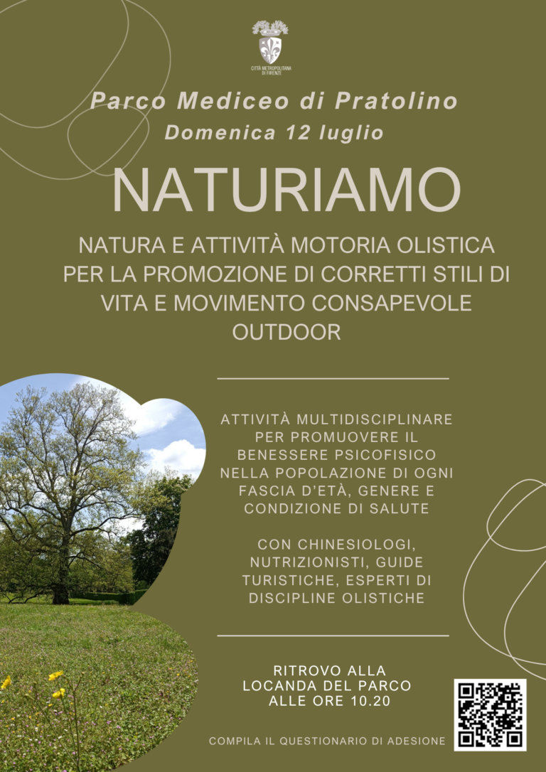locandina primo appuntamente naturiamo 12.7.26 al parco di pratolino