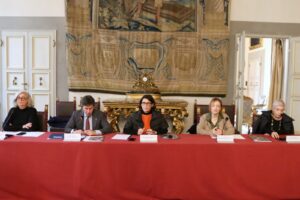 i relatori durante la conferenza stampa