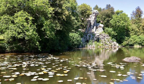 il gigante e la vasca delle ninfee a pratolino