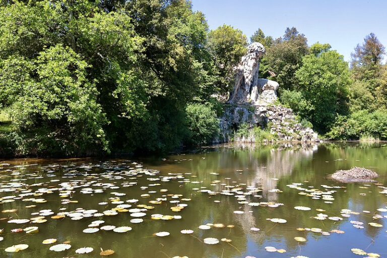 il gigante e la vasca delle ninfee a pratolino