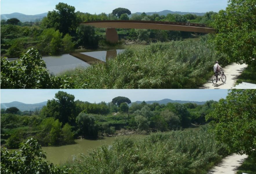 Progetto per la passerella di Badia a Settimo - San Donnino