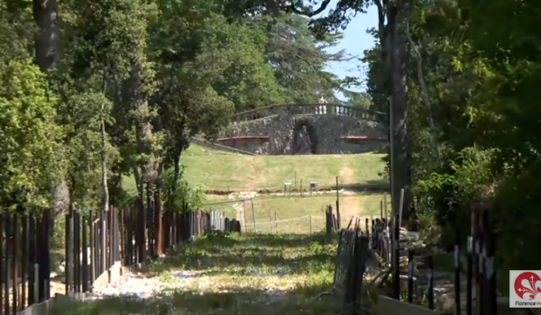 Viale degli Zampilli al Parco Mediceo di Pratolino