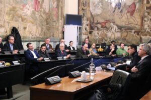 Il tavolo del Patto per il lavoro nel territorio metropolitano fiorentino (foto di Antonello Serino, Met Ufficio Stampa)